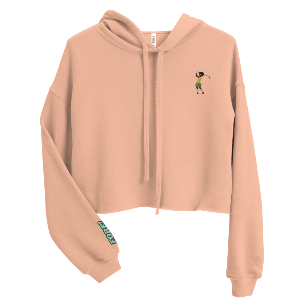 Black Birdie Crop Hoodie
