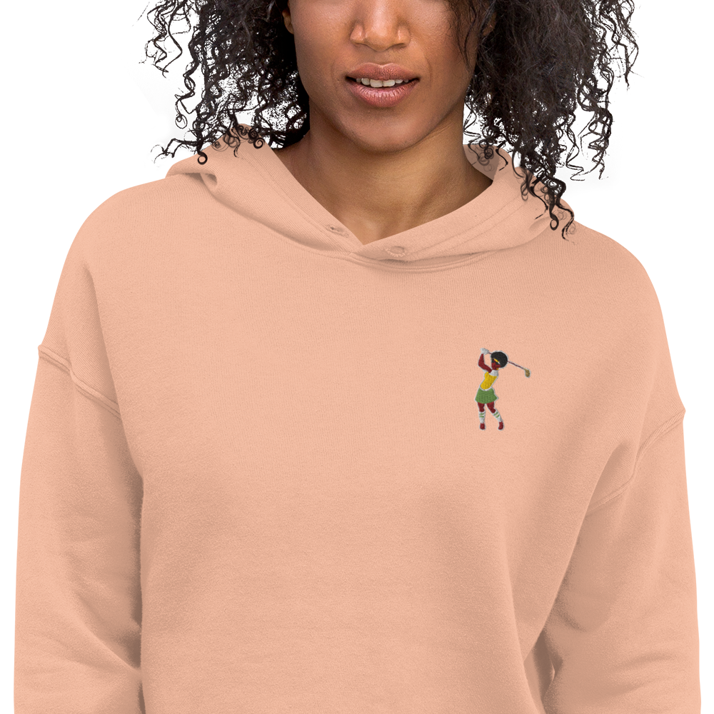 Black Birdie Crop Hoodie