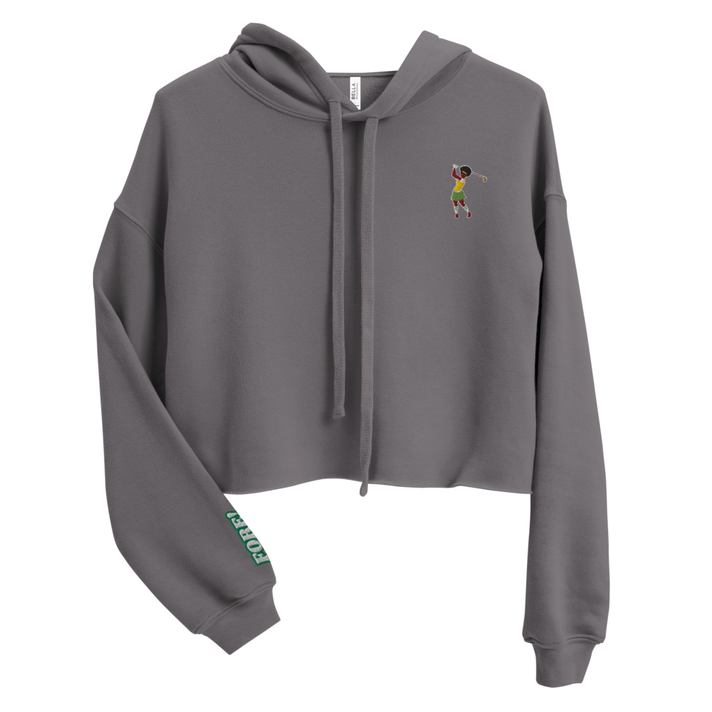 Black Birdie Crop Hoodie