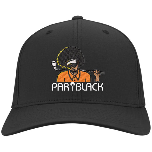 Par Black Logo Flex Fit Black Cap